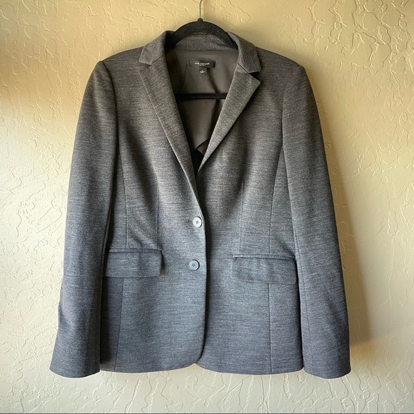 Ann Taylor Gray Double Button Blazer - Picture 2 of 8